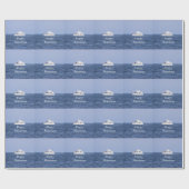 Bootsvermietung Foto Geschenkpapier (Flach)