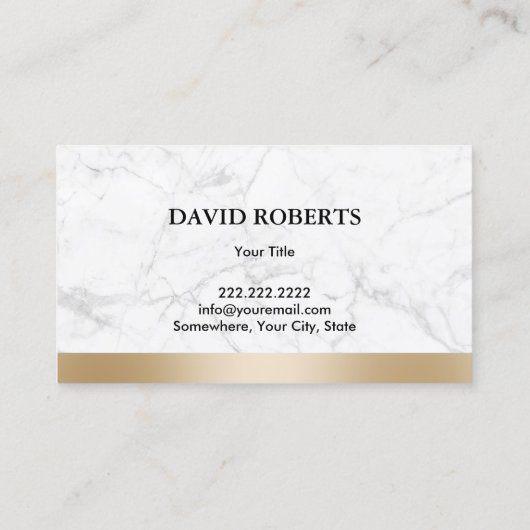 Bootsvermietung & Verkauf Modernes Gold Border Mar Visitenkarte (Rückseite)