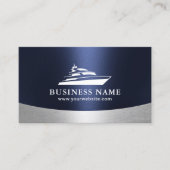 Bootsvermietungen - Sales Maintenance Moderne Navy Visitenkarte (Vorderseite)