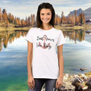 Bootswacht Seetage Ankerzeit Rose Gold T-Shirt