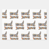 Bootsy Baby Collage boots wrapping paper sheets Geschenkpapier Set (Vorderseite)