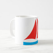 Bootsymbol Kaffeemaschine Tasse (Vorderseite Links)