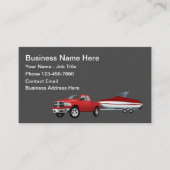 Boottrailer Hauling Theme Business Cards Visitenkarte (Vorderseite)