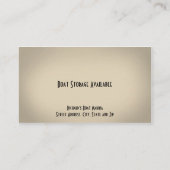 Bootverkauf Marina Business Card Visitenkarte (Rückseite)