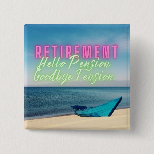 Bootvermietung und Beachlandschaft Button (Vorderseite)