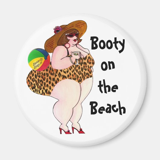 Booty on the Beach Magnet (Vorne)
