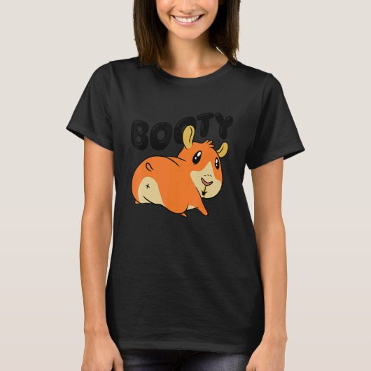Booty Pig Graphic Guinea Pig Owner Pet Cavy Animal T-Shirt (Vorderseite)
