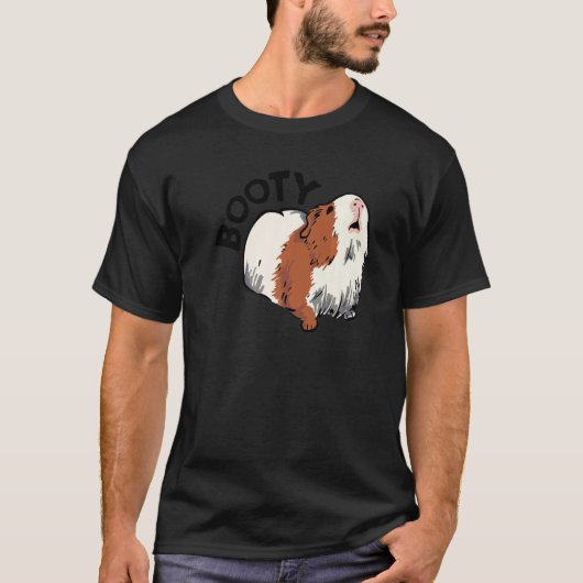 Booty Pig Graphic Guinea Pig Owner Pet Cavy Animal T-Shirt (Vorderseite)
