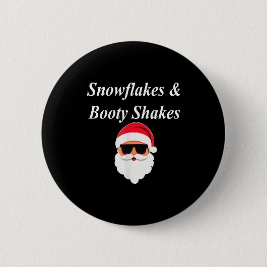 Booty Shake Christmas Funny Naughty Dirty Raunchy Button (Vorderseite)