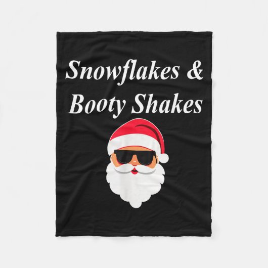 Booty Shake Christmas Funny Naughty Dirty Raunchy  Fleecedecke (Vorderseite)