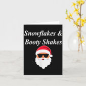 Booty Shake Christmas Funny Naughty Dirty Raunchy  Karte (Gelbe Blume)