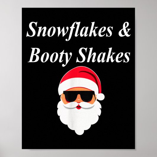 Booty Shake Christmas Funny Naughty Dirty Raunchy Poster (Vorne)