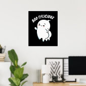 Bootylicious Funny Ghost Pun Dark BG Poster (Heimbüro)