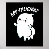 Bootylicious Funny Ghost Pun Dark BG Poster (Vorne)