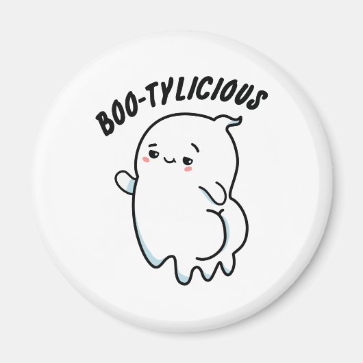 Bootylicious Funny Ghost Pun Magnet (Vorne)