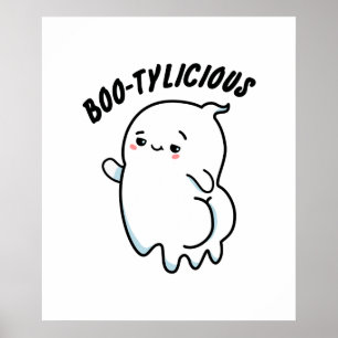 Bootylicious Halloween Dancing Ghost Pub Poster