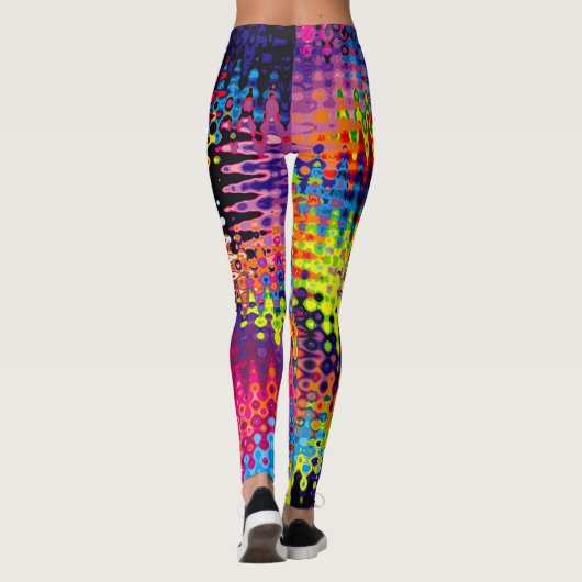 Bootyliscious Liquid Rainbow Jamaica Rave Leggings (Rückseite)