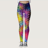 Bootyliscious Liquid Rainbow Jamaica Rave Leggings (Vorderseite)