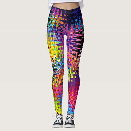 Bootyliscious Liquid Rainbow Jamaica Rave Leggings (Vorderseite)