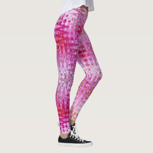 Bootylisos Liquid Pink Wildblumen Rave Leggings (Rechts)