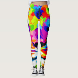 Bootylisos Liquid Rainbow Lion Animal Print Leggings