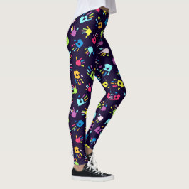 Bootylisos Liquid Rave Hand Paint Party Leggings