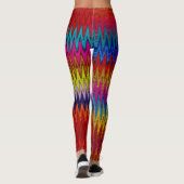 Bootylisous Liquid Paint Rainbow Krawatte Farbstof Leggings (Rückseite)