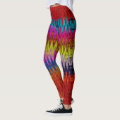 Bootylisous Liquid Paint Rainbow Krawatte Farbstof Leggings (Links)