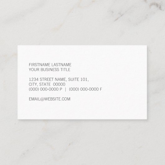 Bootzuordnung Visitenkarte (Rückseite)