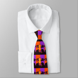 BOOvine Halloween Pop Art Cow Neck Tie Krawatte