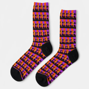 BOOvine Halloween Pop Art Cow Socks Socken