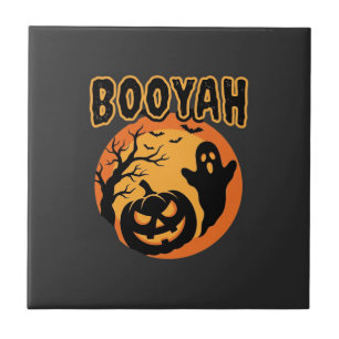 Booyah Halloween-Geist-Kürbis-Design Fliese