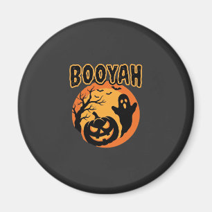 Booyah Halloween-Geist-Kürbis-Design Magnet