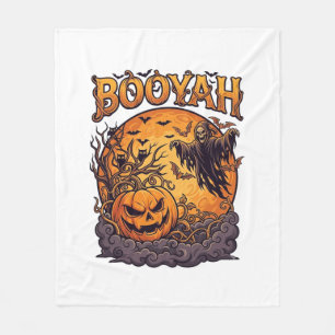 Booyah Halloween-Kürbis Sensenmann Orange Mond_1 Fleecedecke