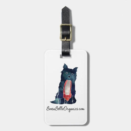 BoozaBelle Organics Gepäckanhänger (Vorderseite vertikal)