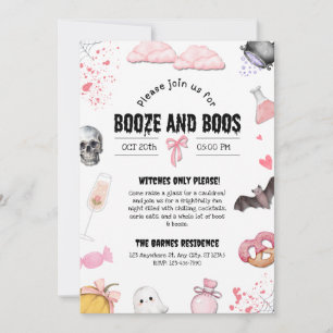 Booze and Boos Party Einladung
