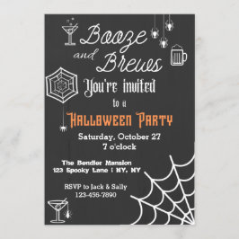 Booze and Brews Halloween-Party Einladung