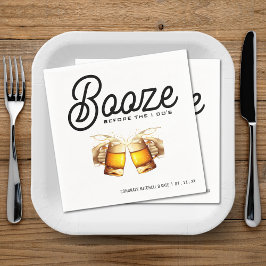 Booze, bevor ich Bachelor-Junggeselinnen-Abschied  Serviette