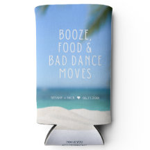 Booze Food Bad Dance Beach Wedding Gefallen