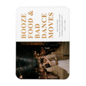 Booze Food Bad Dance Moves Wedding Danke Magnet (Vertikal)