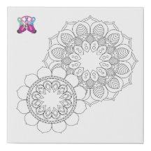 Bop-KREBS Mandala-Leinwand