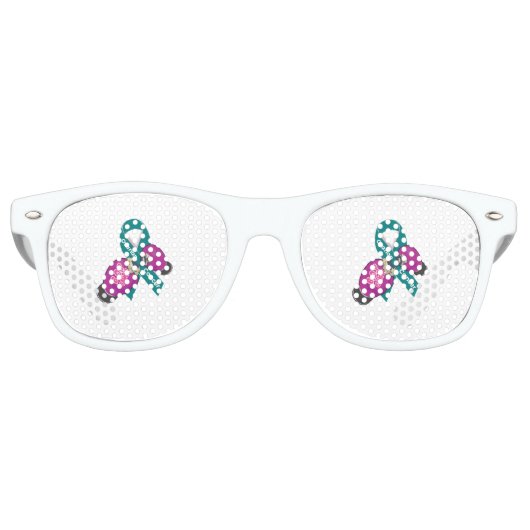 BOP Krebs- Retro-Sonnenbrille des Ovarialkarzinoms Partybrille (Vorderseite)