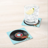 Bop 'Til you Drop Rechteckiger Pappuntersetzer (Vor Ort)