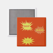 BOP ZAP ZOWIE RETRO MAGNET (Vorderseite/Rückseite)