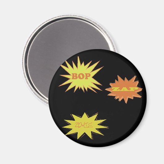 BOP ZAP ZOWIE RETRO MAGNET (Vorderseite/Rückseite)