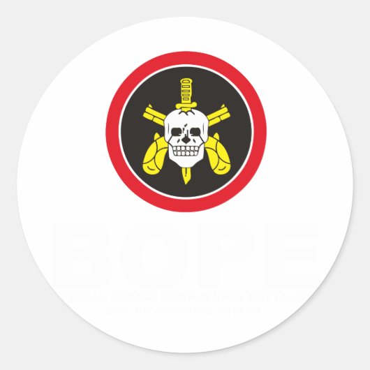 BOPE RUNDER AUFKLEBER (Vorderseite)