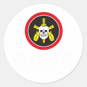 BOPE RUNDER AUFKLEBER