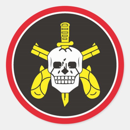 BOPE Tropa De Elite Brasilianische Spezialpolizei Runder Aufkleber (Vorderseite)