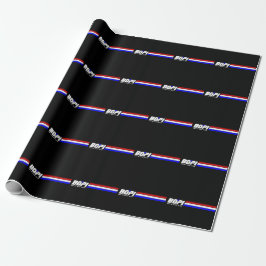 BOPI "G.I. Joe" LeinenPackpapier, 30" x6 Geschenkpapier