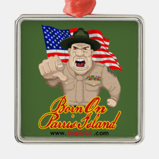 BOPI "OOH-RAH!" Verzierung Silbernes Ornament
